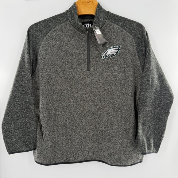 Darius Rucker Philadelphia Eagles Mens 3XL Quarter Zip Pullover Fleece Grey NFL - Picture 2 of 8